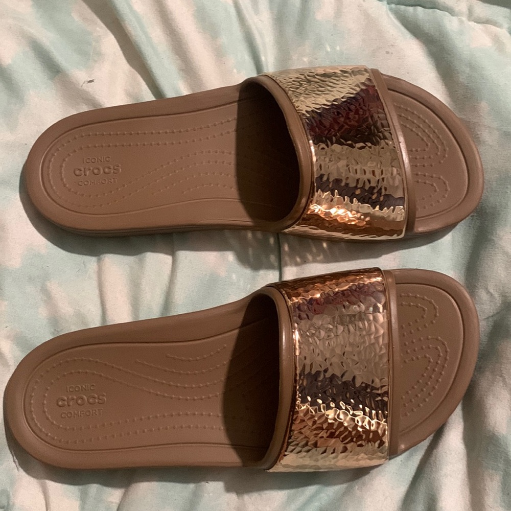 Brand new CROC slides, Women’s size 7